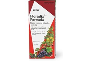 Salus Floradix Liquid Iron and Vitamins | Herbal Iron Supplement for Women, Men, and Children | Vegetarian, Dairy-Free & Non-