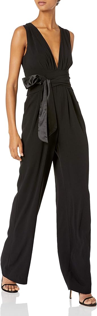 halston heritage wide leg jumpsuit