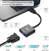 BENFEI HDMI to VGA Adapter 10 Pack Gold Plated Male to Female 1080P view 2