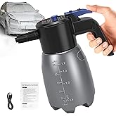 Electric Foam Sprayer for Car Wash, 1.7L Foam Sprayer Pump Portable Pressurized Foamer, Rechargeable Cordless Battery Powered Foaming Cannon for Auto Detailing, Garden, Window & Home Cleaning