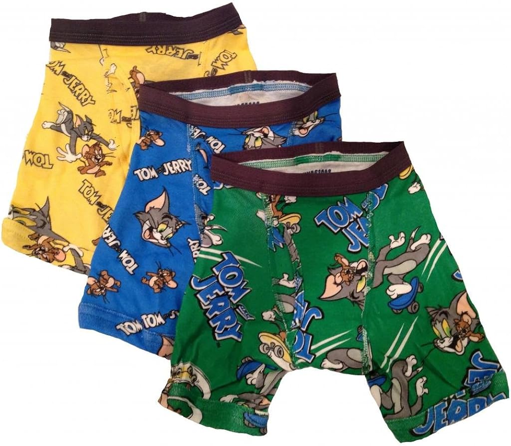 Tom and Jerry Underoos 3 pack Boys Boxer briefs (8) Amazon.ca