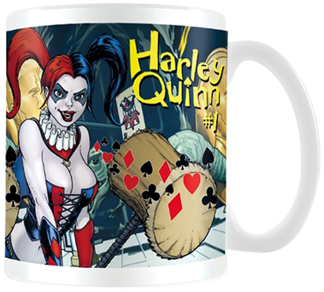 DC Comics MG23389 Justice League "Harley Quinn Number 1" Ceramic Mug, Multi-Colour