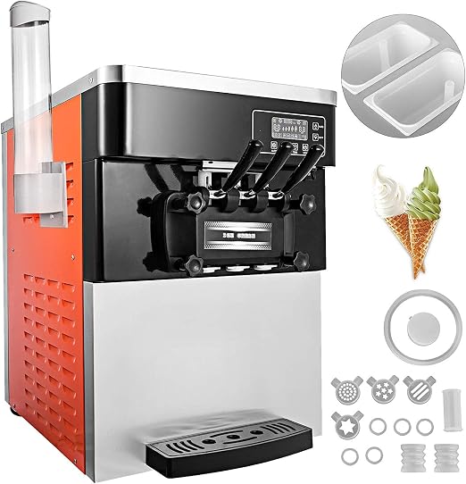Wybd Y Kuche Zu Hause Praktische 2200w Orange Softeismaschine