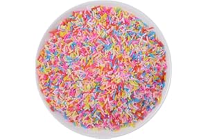 ZHIHENG 100g Resin Flatbacks Slime accessories Clay Sprinkles decoration For Slime Charms Filler DIY Slime Supplies Fake Candy chocolate Cake Dessert Mud Particles Toy Scrapbook Phone Case (needle5)