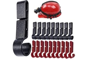 JLBLNHW 20 Pack Helmet Clips for Headlamp, Hardhat Head lamp Accessory, Hard Hat Accessories, Headlamp Hook, Hard Hat Light Clips, Easily Mount Head lamp on Narrow-Edged Helmet