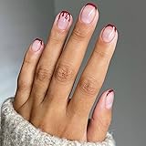 Halloween Press on Nails Short Square MABKJLF