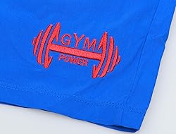 Muscle Alive Men's 4" Running Workout Shorts with