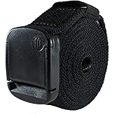 Betta 1.25 Inch Elastic Stretch Belt with Adjustable Buckle, Unisex (XXX-Large, Black)