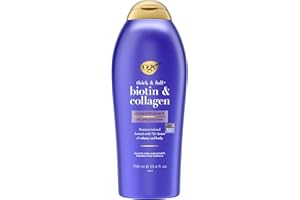 OGX Thick & Full + Biotin & Collagen Volumizing Conditioner, Nutrient-Infused Conditioner + Vitamin B7 Biotin Gives Hair Volume & Body for 72+ Hours, Sulfate-Free Surfactants, 25.4 fl. oz