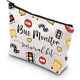 WCGXKO Bus Monitor Survival Kit Zipper Pouch Makeup Bag