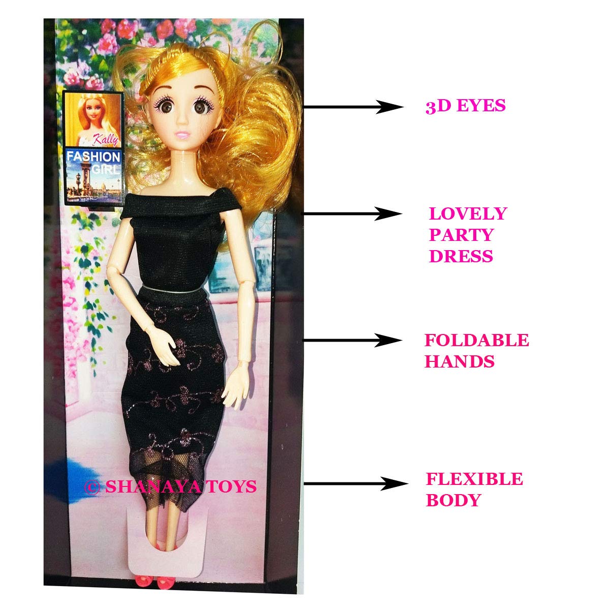 barbie doll with folding hands