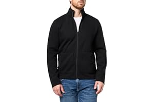 KARL LAGERFELD mens Funnel Collar Long Sleeve Knitted Lightweight Jacket