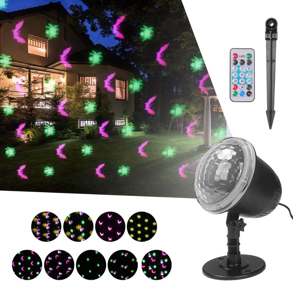 Shirylzee Halloween Projector Lights LED Projector Spotlight Waterproof