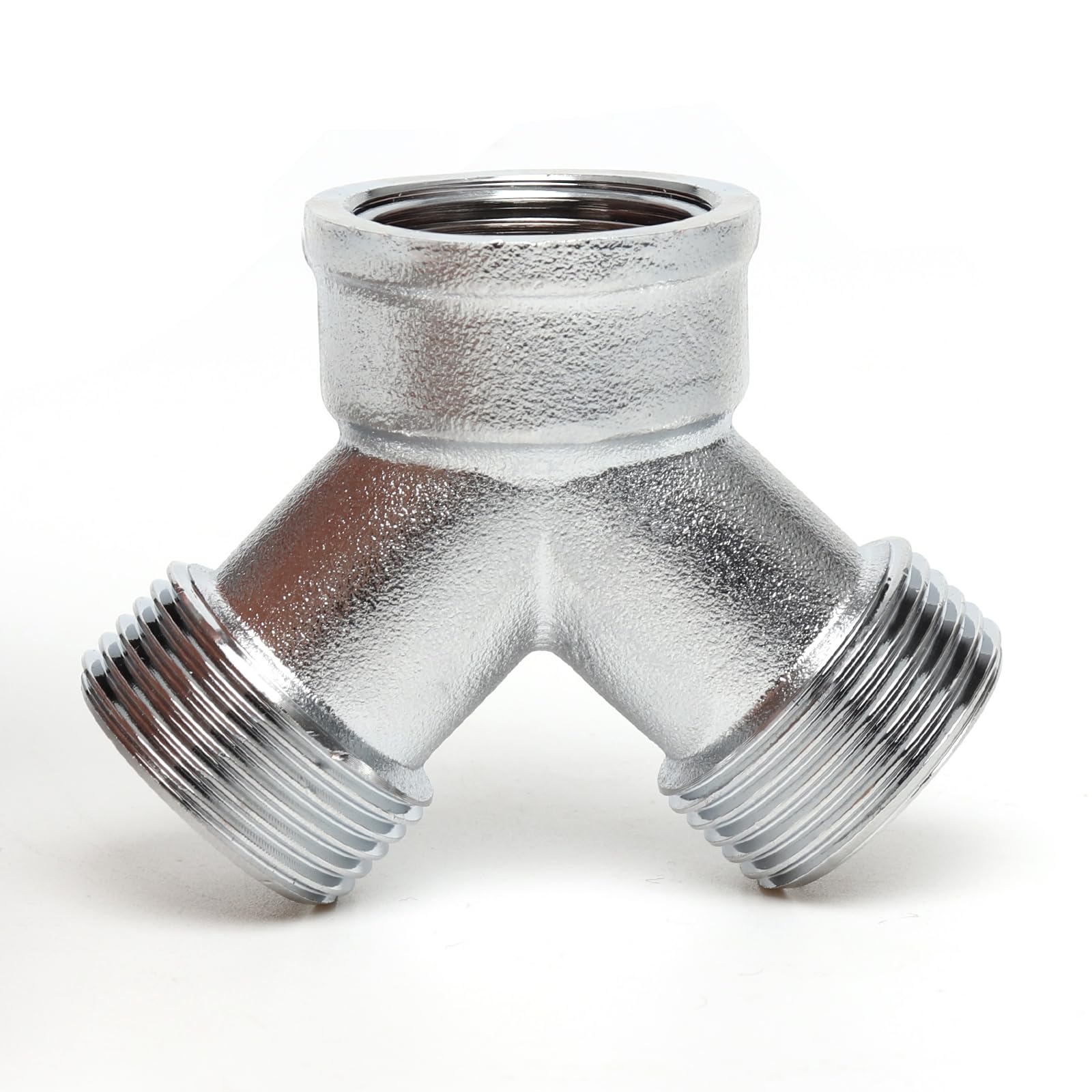 OPERMAXER 2-Way Brass Y Splitter - G 3/4 Inch Water Connection Distributor, for Two Inlet Hoses, Washing Machine, Dishwasher, Garden Hose