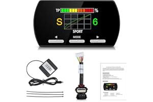 MAIMEIMI Throttle Response Controller 9 Drive Modes Throttle Controller Electronic Pedal Accelerator Compatible with Dodge Challenger Charger RAM, Jeep Wrangler JK Cherokee KK Liberty, Chrysler 300 Crossfire