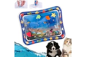 Generic Thickened Sensory Water Playmat for Cats, Water Sensory Playmat with Fish for Pet Play, Thickened Water Sensor Play Mat, Sensory Water Play Mat for Cats (Tropic Fish, for Pet)