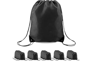 BeeGreen Drawstring Backpack Bags 20,30,50 Packs Reflective String Bags for Gym Sport Trip Cinch Sack DIY for Women Men