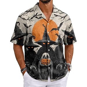 Halloween Costumes Vintage Horror T Shirt for Men Skeleton Graphic Tees for Adult 2026 Fall Spooky Season