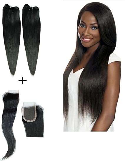 2 Bundles Brazilian Glamour Virgin 100 Human Hair With Free