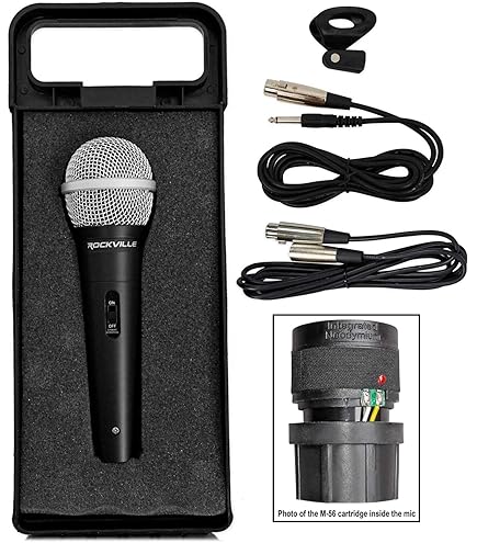 Amazon.com: Rockville RMIC-SR Dynamic Handheld Microphone, 600