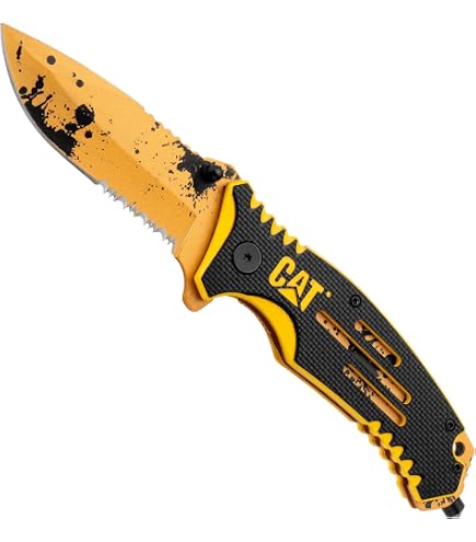 Amazon.com: CAT 7-Inch Tanto Knife, 7Cr17MoV Stainless Steel Blade