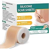 Silicone Scar Sheets for Scar Removal - 1.6” x 60” Reusable Medical Grade Strips (1 Roll) - Treatment for Surgical Scars, C-Section, Keloid, Burns & Acne - Post Tummy Tuck, C-Section Recovery