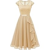 Wedtrend Women's Bridesmaid Dresses Short Prom Dress Ruffle Semi Formal Cocktail Dresses Floral Homecoming Dress