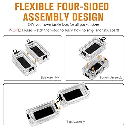 Dovesun Small Fishing Tackle Box Organizer Assembly