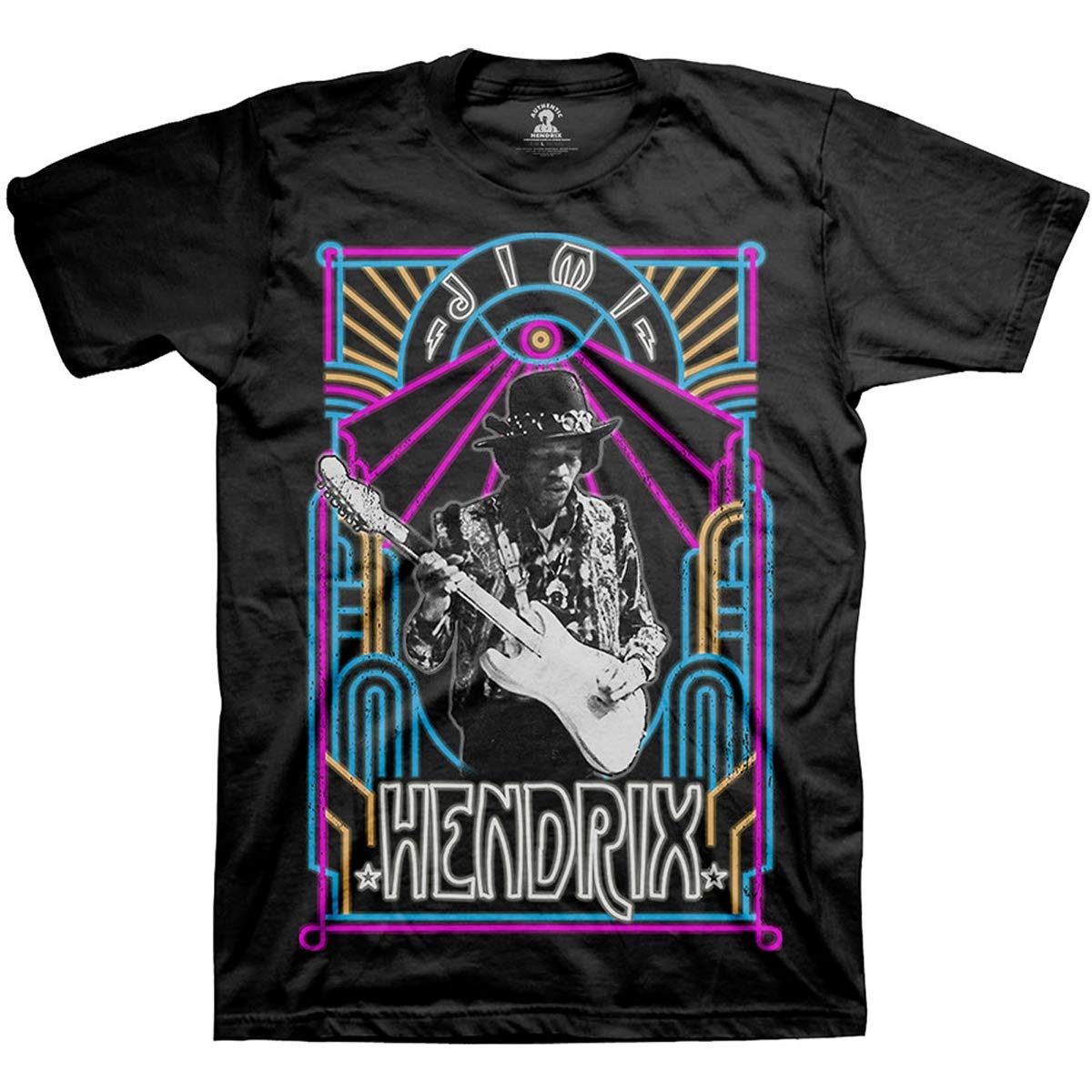 Jimi Hendrix JHXTS21MB03 T-Shirt, Multicoloured, Large