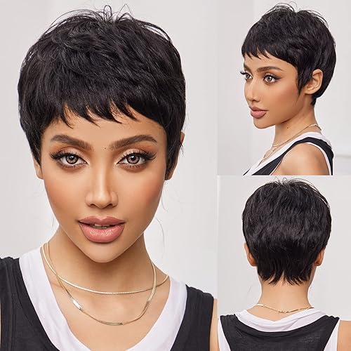 Cut Good Pixie Wigs West Kiss Pixie Cut Short Lace Front Wig For