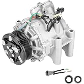 TadaMark AC Air Conditioner Compressor w/Clutch | 2002-2009 for Chevy Trailblazer 4.2L, for GMC Envoy 2002-2009, for Oldsmobile Bravada 2002-2004, for Saab 9-7x 4.2L 2005-2009