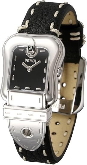 Amazon フェンディ Fendi 腕時計 B Fendi F3211 ブラック文字盤 黒革 レディース 並行輸入品 腕時計 腕時計 通販