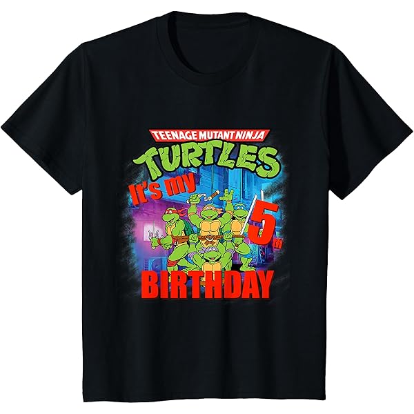 Amazon.com: Teenage Mutant Ninja Turtles I'm 5 Dude Pizza Birthday