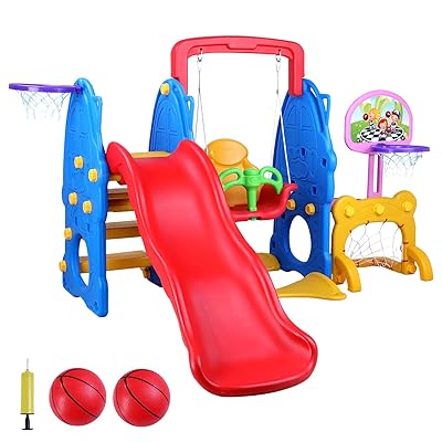 in Kids Swing Slide Set with Climber Playground, Nigeria Ubuy