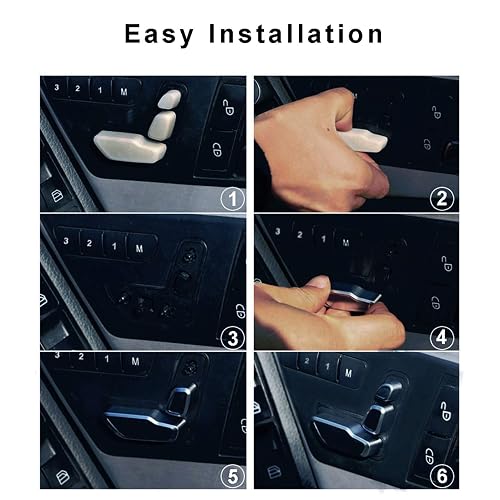 Mercedes Benz Seat Adjustment Buttons | Chrome Replacement For Door Switch Panel
