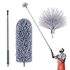 thumbnail image 2 of Home Depot Duster With Extension Pole - Cobweb & Corner Brush Cleaning Kit W 2 Duster Heads For Cleaning 15 100 Inch Long Handle Aluminum Telescoping Pole Washable Blue Ceiling Fan Plumeau De Nettoyage Telescopique 2 of 13