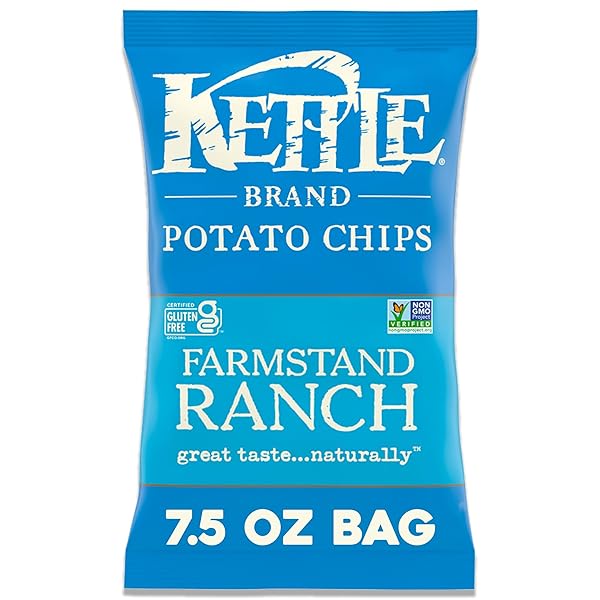 KETTLE BRAND POTATO CHIPS, FARMSTAND RANCH KETTLE CHIPS,...