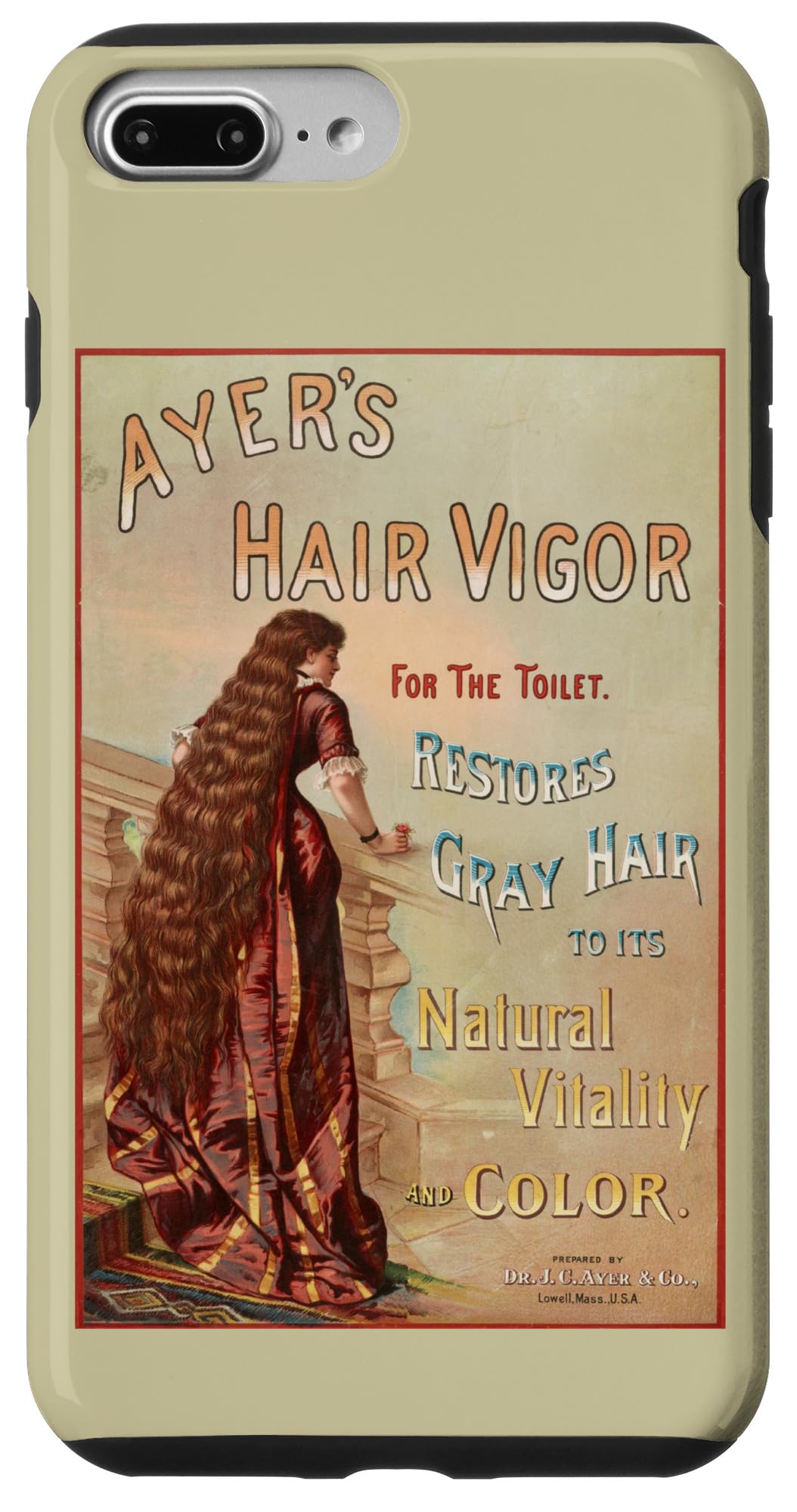 iPhone 7 Plus/8 Plus Vintage Ayre's Hair Vigor Ad Case
