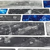 Art3d 10 Sheets Marble Peel Stick Backsplash Tiles 30x30cm Kitchen Bathroom Wall view 6