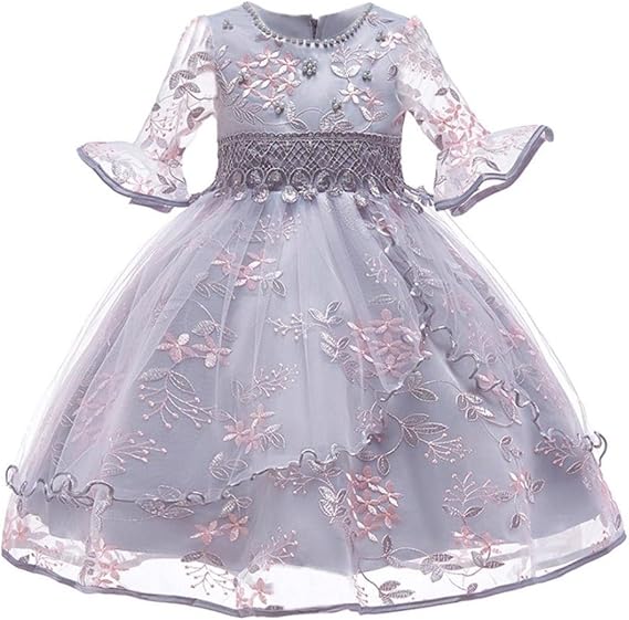 trumpet flower girl dress