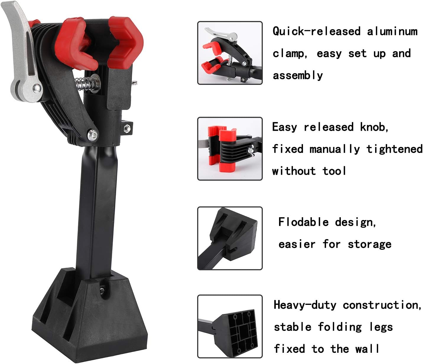 Artilife Bike Repair Storage Stand for Garage or Home, Wall-Mounted Foldable Storage Workstand Maintenance Rack with Quick Release Adjustment Clamp : Sports & Outdoors