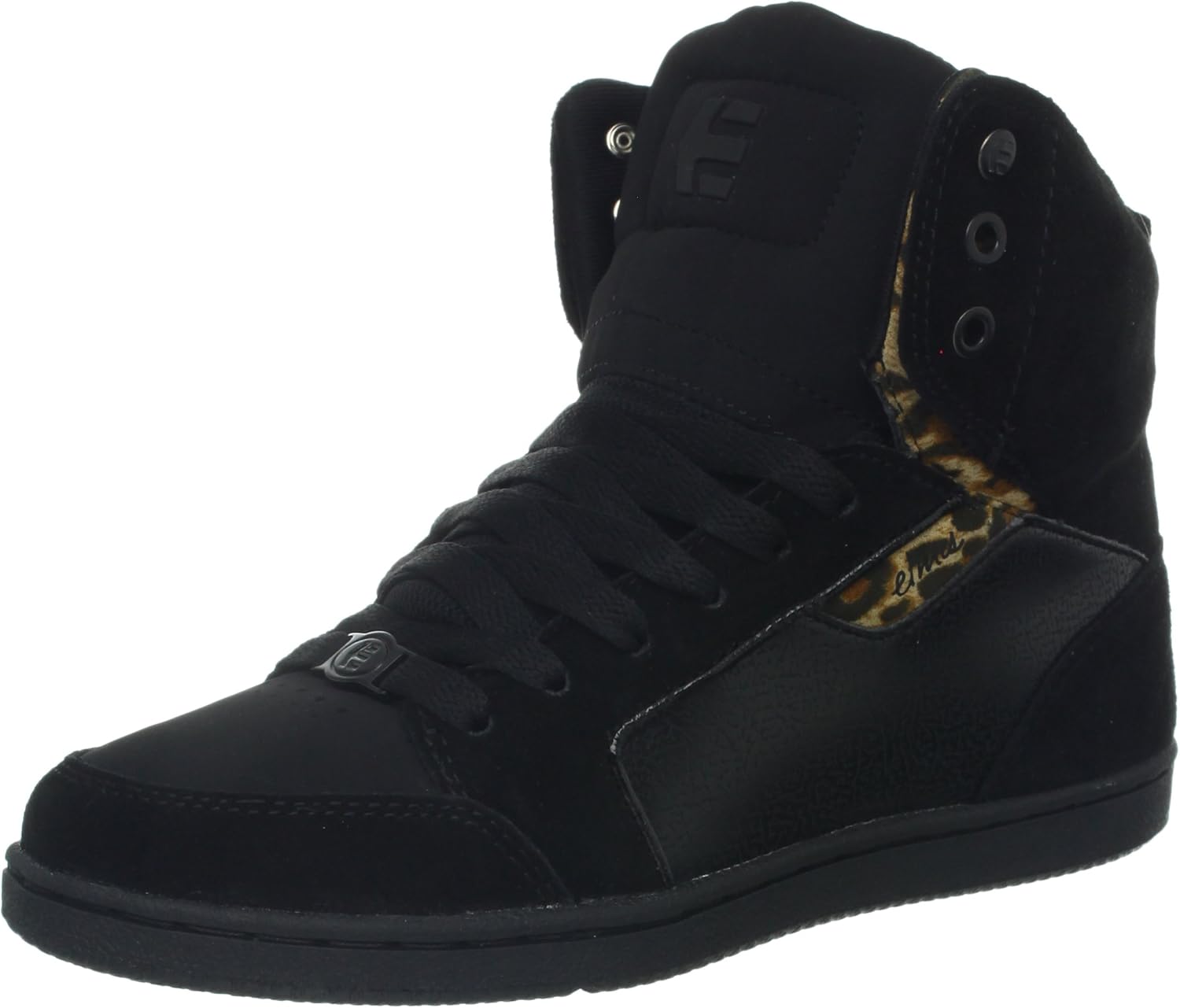 etnies Women�s Woozy Skate Shoe, Black/Brown