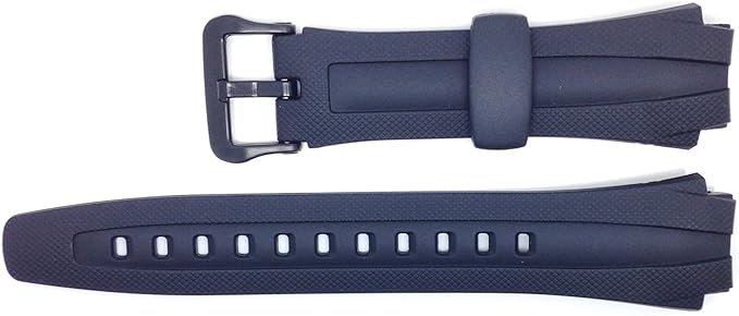Casio 160W - Correa para reloj, resina, color negro