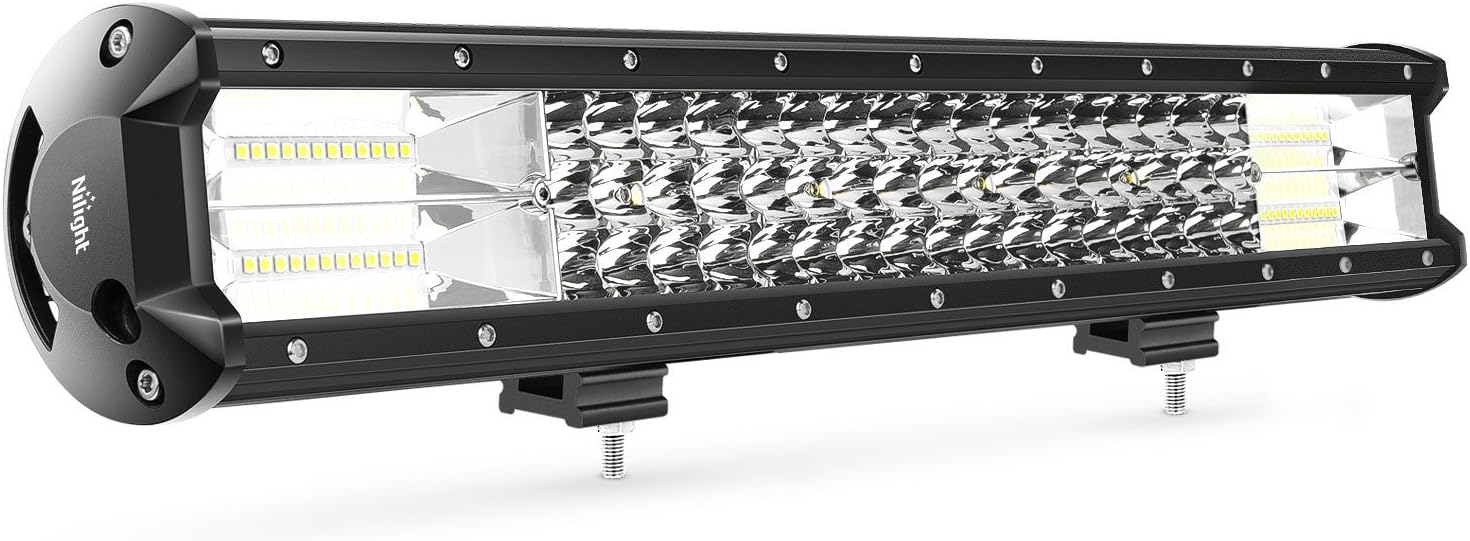 LED Light Bar Nilight 20Inch 288w Triple Row Flood Spot Combo 28800LM Led Bar Driving Lights Boat Lights Led Off Road Lights for Trucks, 2 Years Warranty: Automotive
