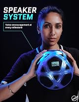 Strikesphere Smart Ball SBCB1B Football Kick Up Counting Lights Sounds White view 6