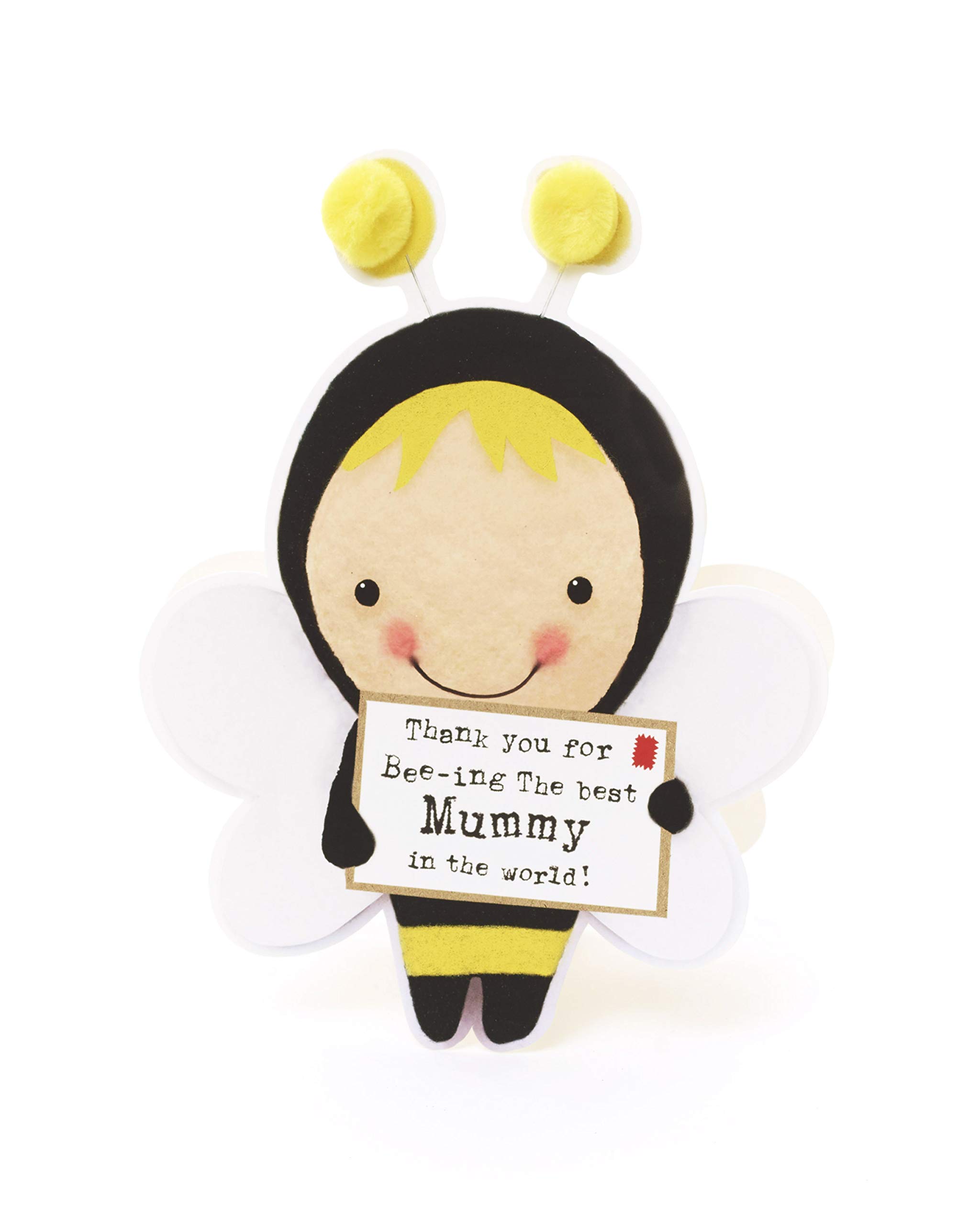 UK Greetings Mummy Birthday Card - Birthday Card for Her - Cute Bumble Bee Costume Design, Multi