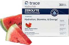 Trace Minerals ZeroLyte Electrolyte Powder Mix — Zero Sugar Hydration Mix — Ancient Sea Salt + Coconut Water — Replenishes El