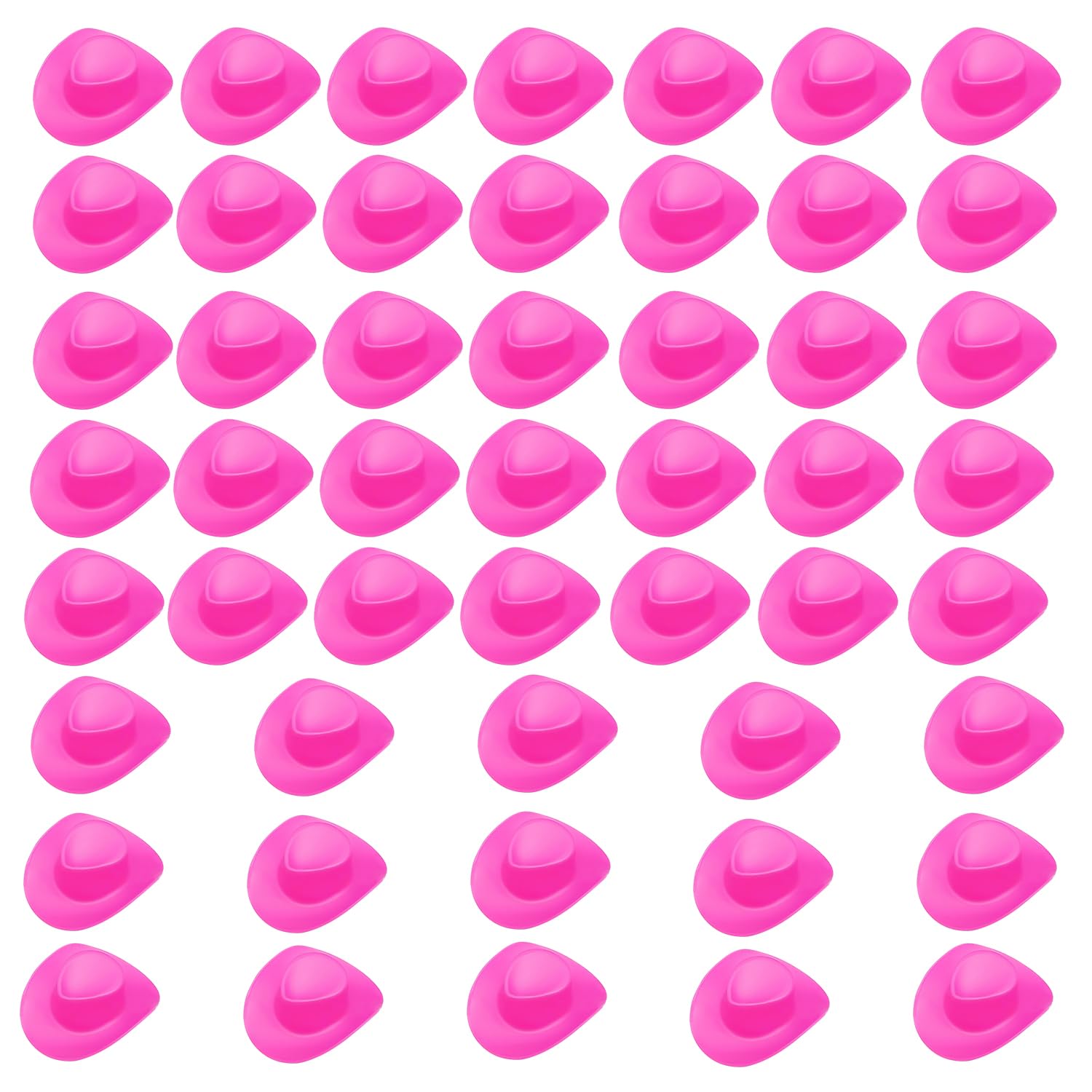 Nereds 50Pcs Dollhouse Miniature Cowboy Hats Mini Western Cowboy Cowgirl Hat Party Dress Hat for Pretend Play Dollhouse Decorations