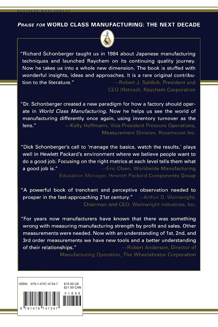 world factory inc on World Class Manufacturing The Next Decade Building Power Strength And Value Schonberger Richard J 9781476747347 Amazon Com Books