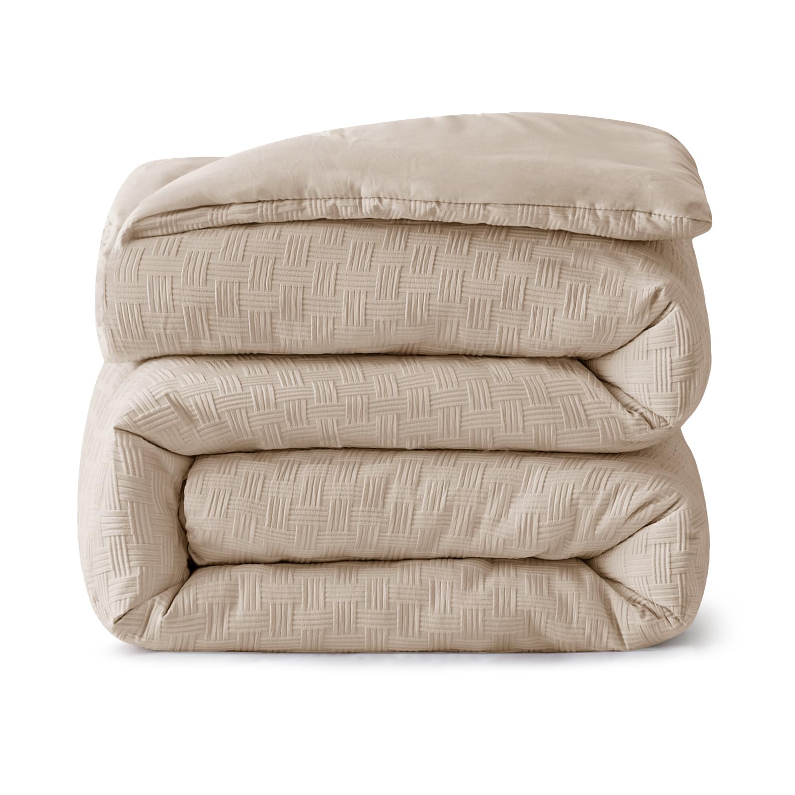 Whale Flotilla 7.5 Tog Single Size Coverless Duvet, Lightweight and Breathable Comforter Bedding for All Seasons, Machine Washable, 135 x 200 cm, Beige